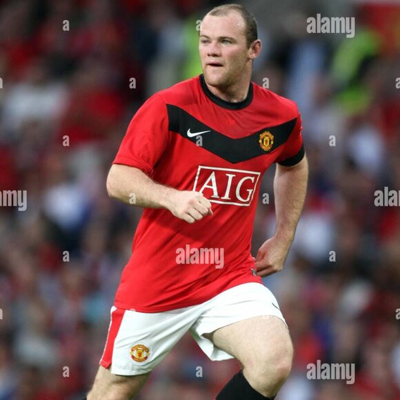 Nike Manchester United 2009-10 home shirt football soccer jersey AIG - Picture 5 of 9